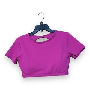 Magenta Backless Women’s Crop Top